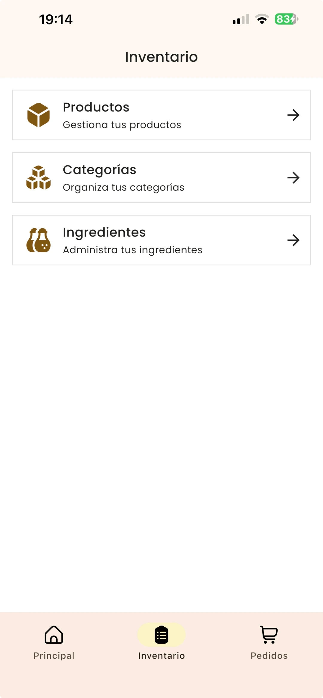 Pizza y Pollo Admin dashboard showing today’s orders and revenue